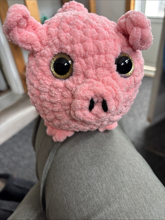 Other - Pink Plush Pig Toy for Kids - Soft Chenille Comfort